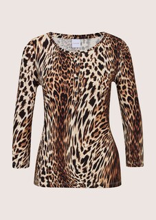 Shirt met luipaardprint en 3/4-mouwen thumbnail 7