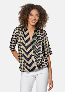 Wickelbluse mit Muster thumbnail 2