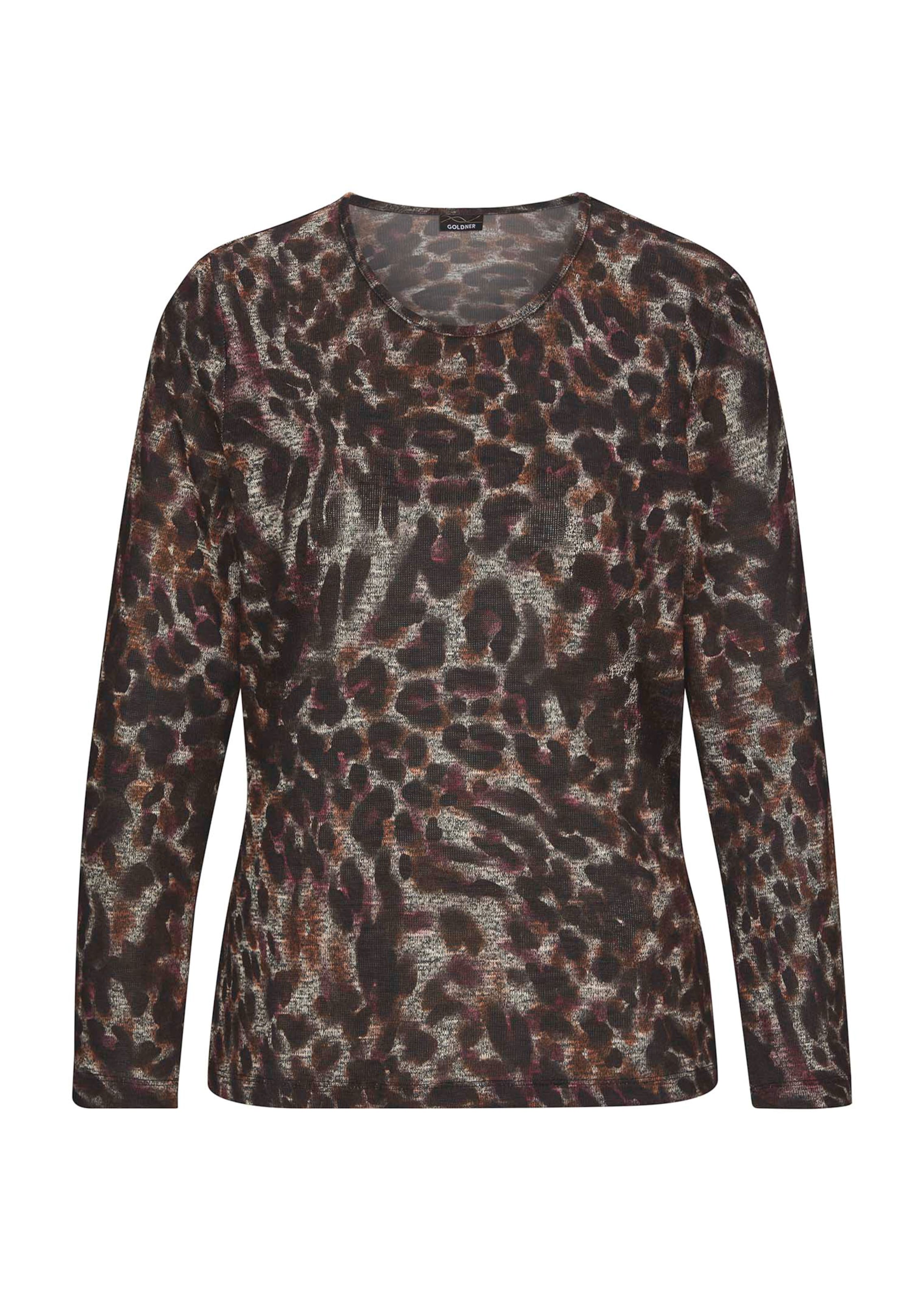 Leo-Shirt in leicht transparenter Melange-Optik