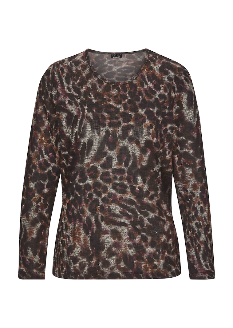 Leo-Shirt in leicht transparenter Optik
