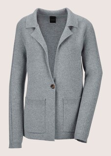 Gebreide blazer met kasjmier thumbnail 7