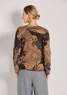 Kaschmir-Pullover mit Allover-Print thumbnail 4