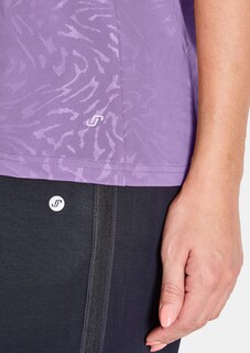 T-shirt de sport avec motif Jacquard raffiné thumbnail 4