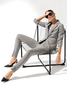Blazer in feinem Vichy-Karo thumbnail 1