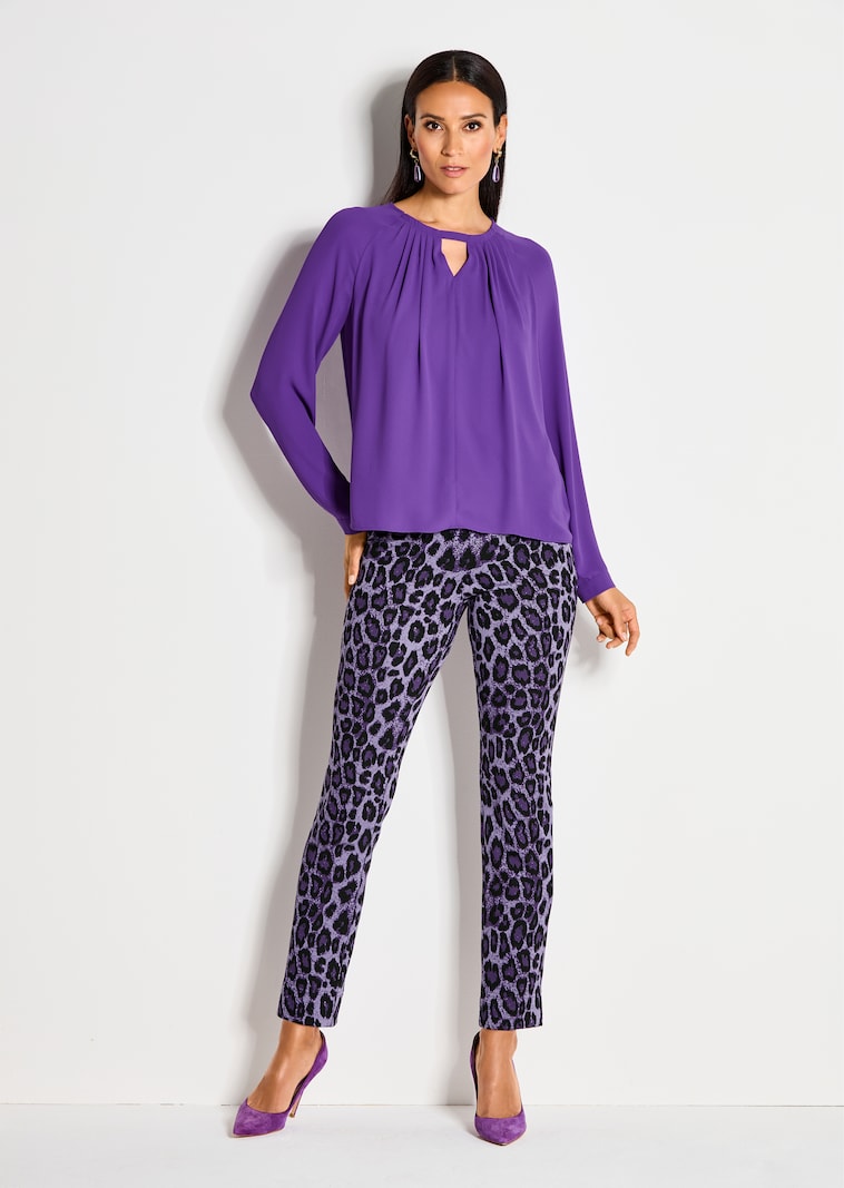 Legging met modieuze luipaardprint