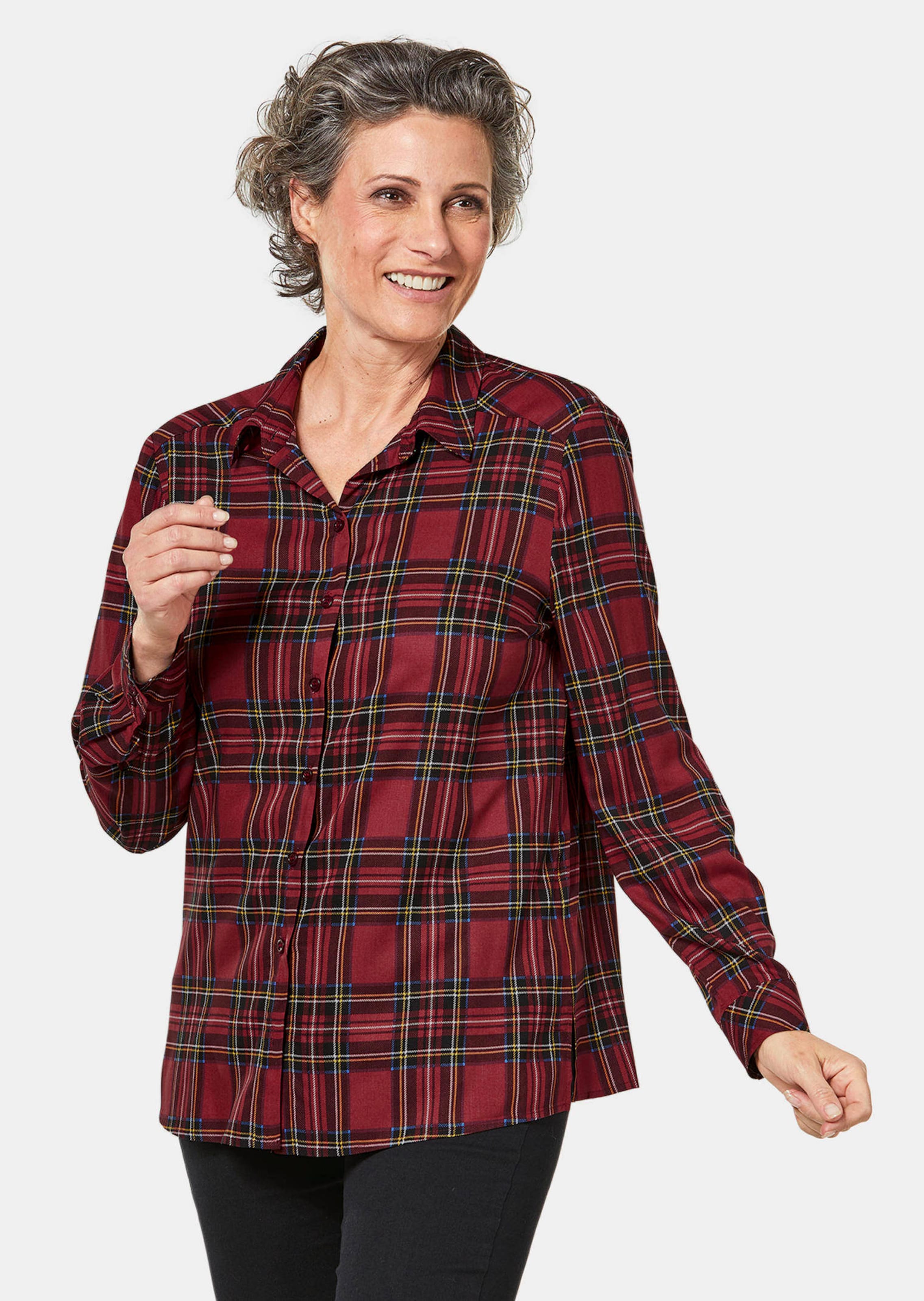Lässige Hemdbluse im angesagten Karodessin