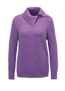 Tricot pullover met sierlijke kraag thumbnail 6