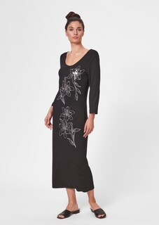 Midikleid mit Stickerei und Pailletten thumbnail 3