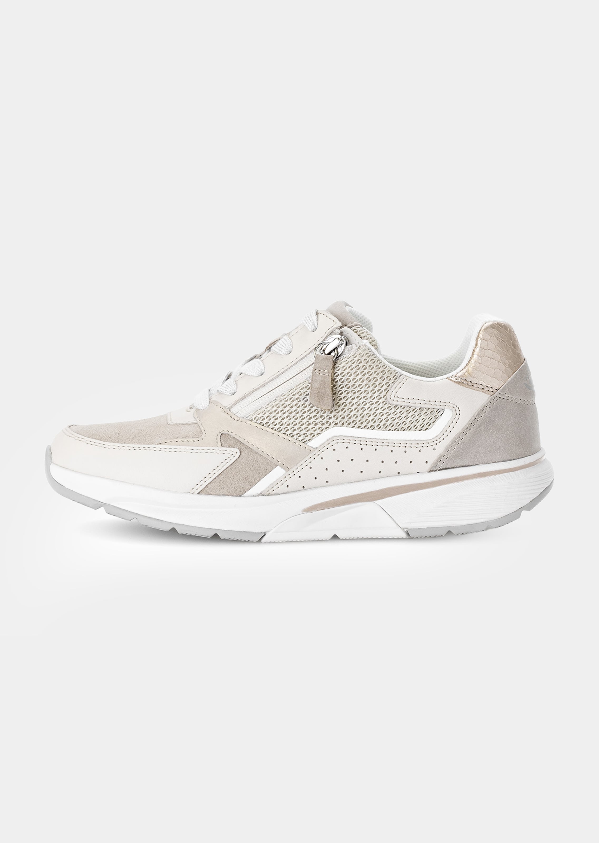 Sneakers en cuir avec zip