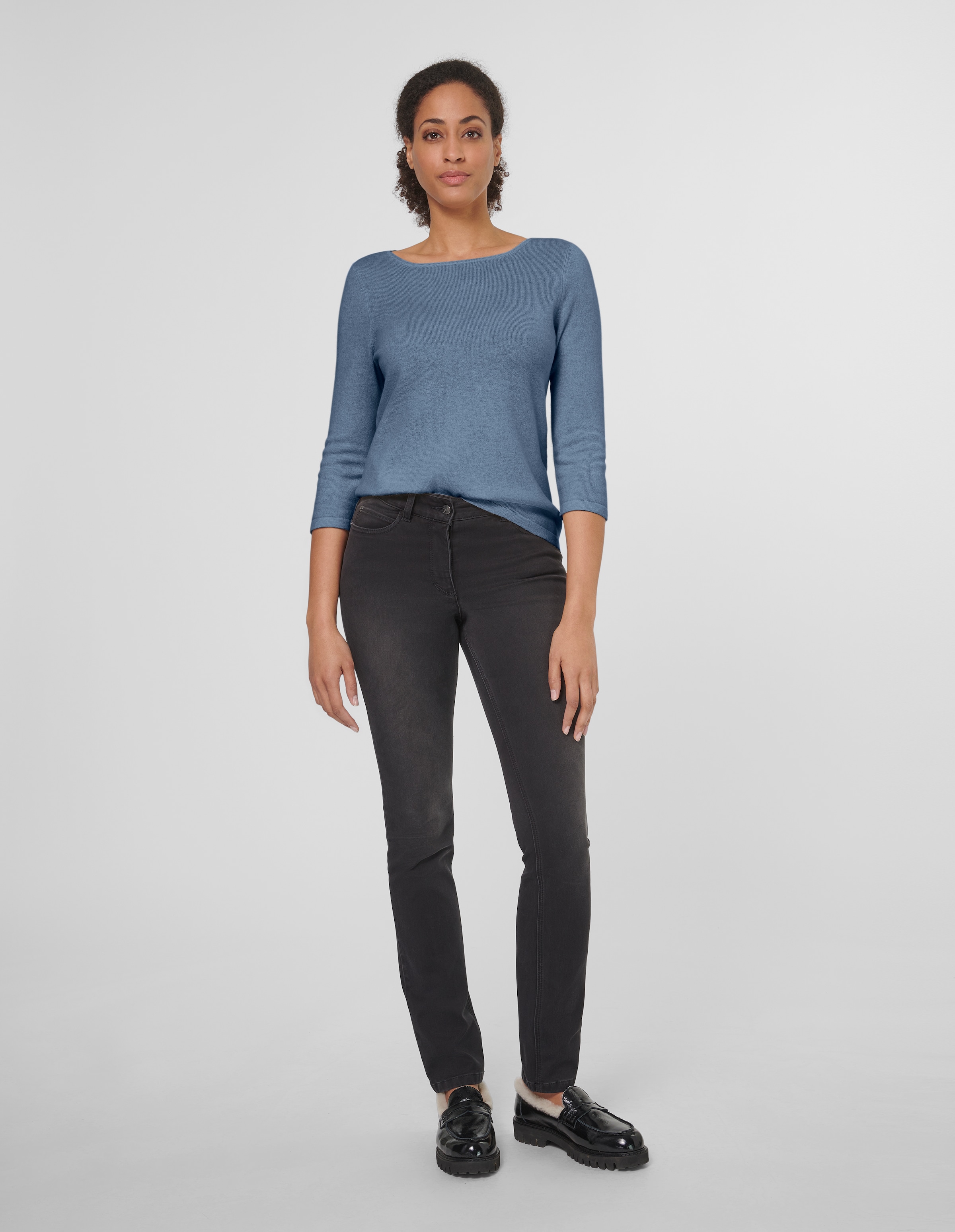 Pull en cachemire avec encolure bateau