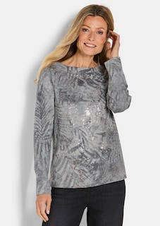 Sweat-shirt au bel aspect métallisé thumbnail 1