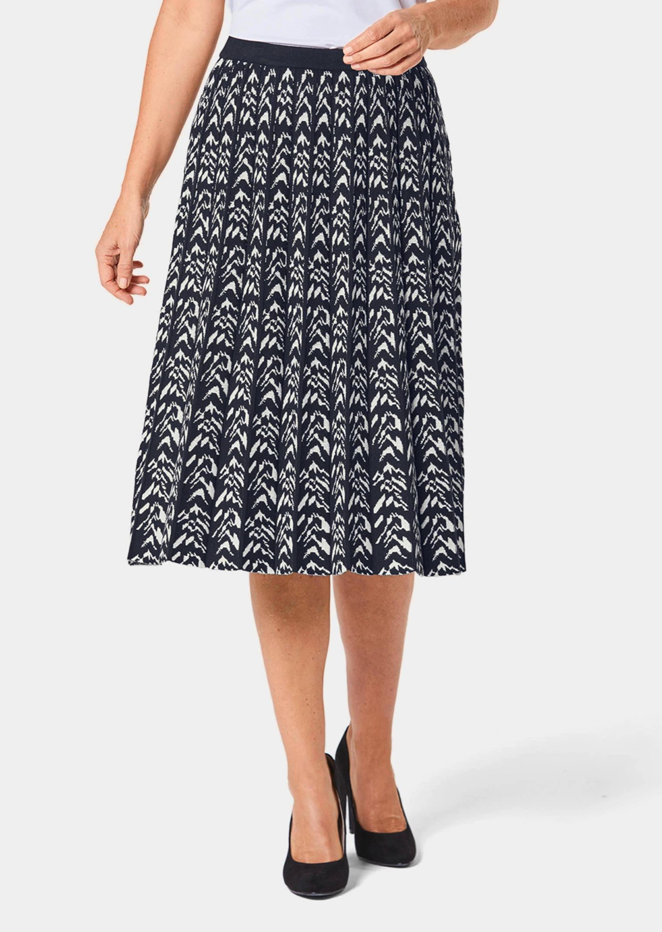 Hoogwaardige jacquard tricot rok