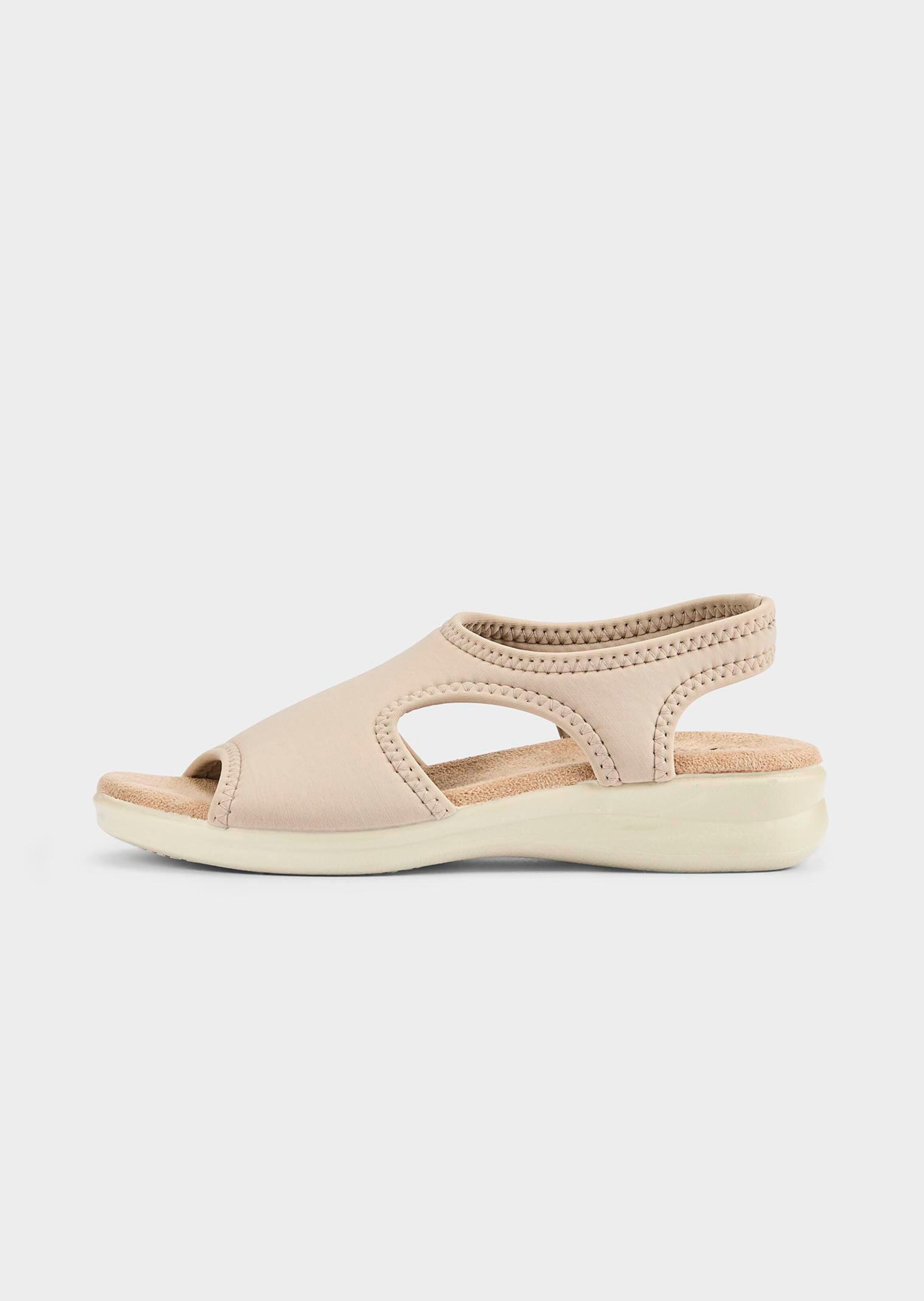 Sandales avec textile extensible