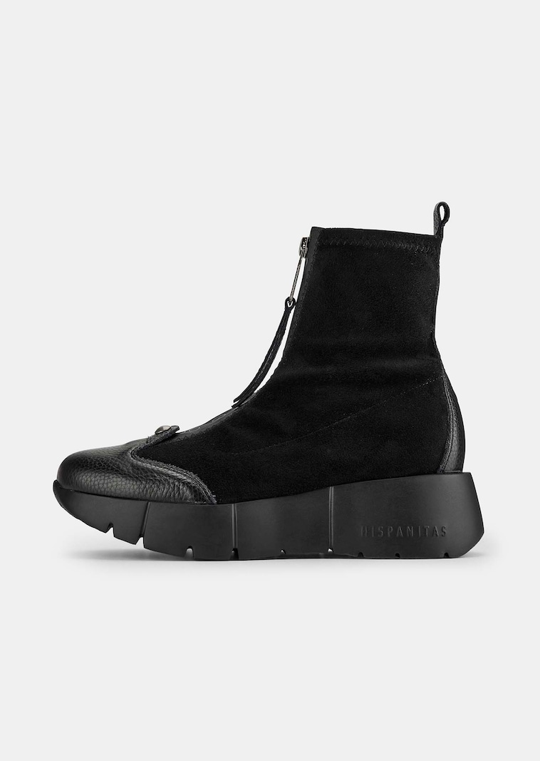 Boots in Veloursleder-Optik