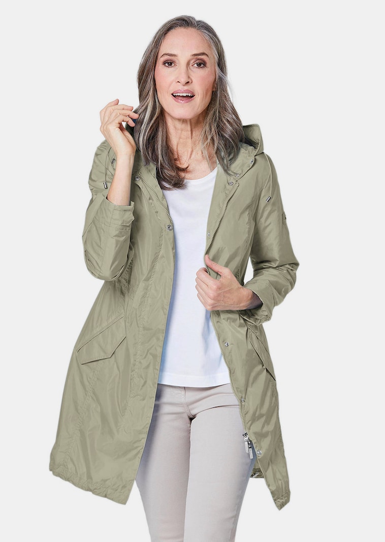 Trendiger leichter Regen Parka aus funktionalem Material