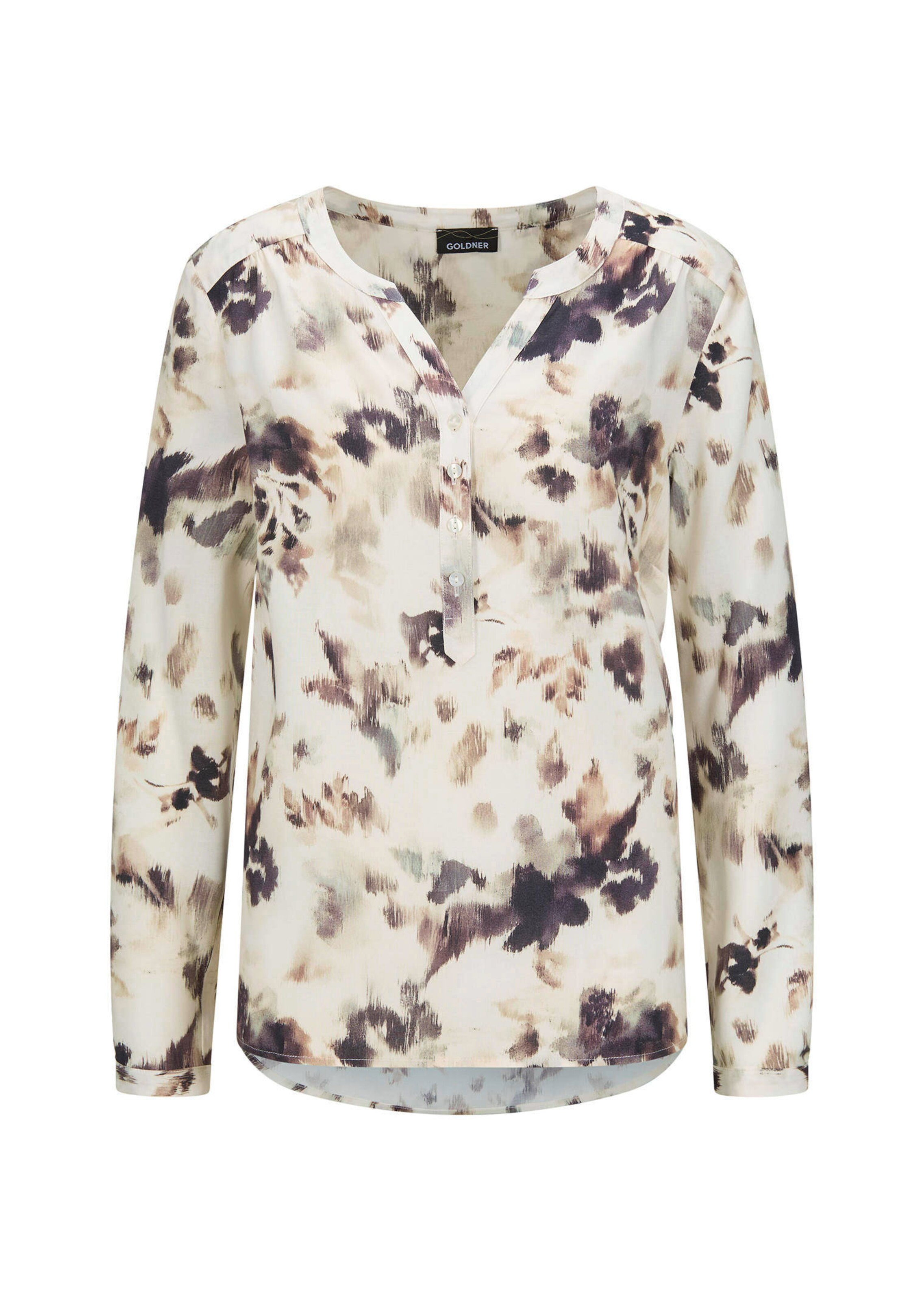 Gedessineerde blouse met unieke print