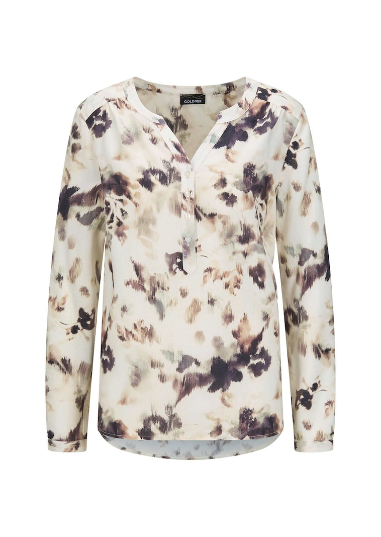 Druckbluse im Unikat-Print