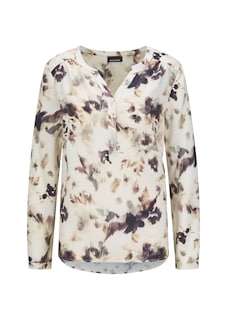 Gedessineerde blouse met unieke print thumbnail 6