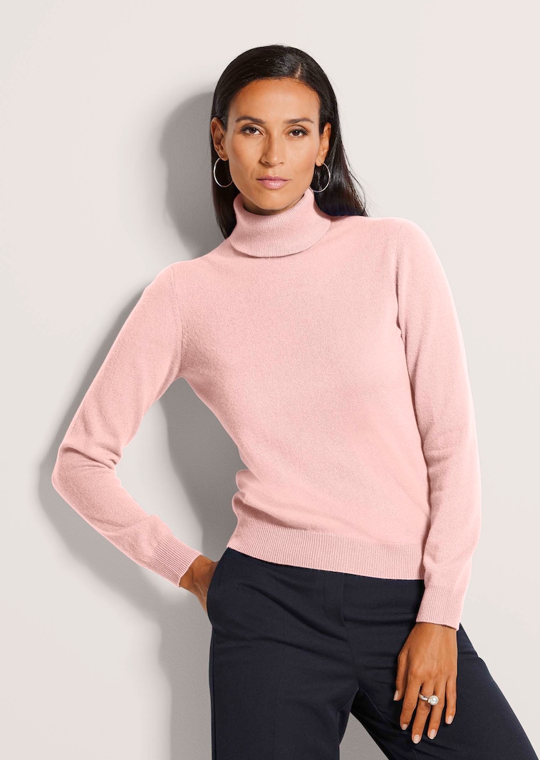 Kaschmirpullover mit Rollkragen