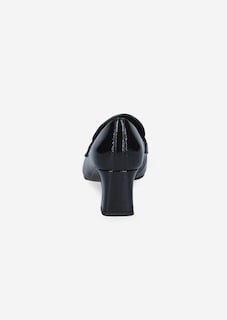 Block-heel leather court shoes thumbnail 2