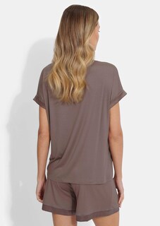 Pyjama-Shirt mit Satin-Details thumbnail 2
