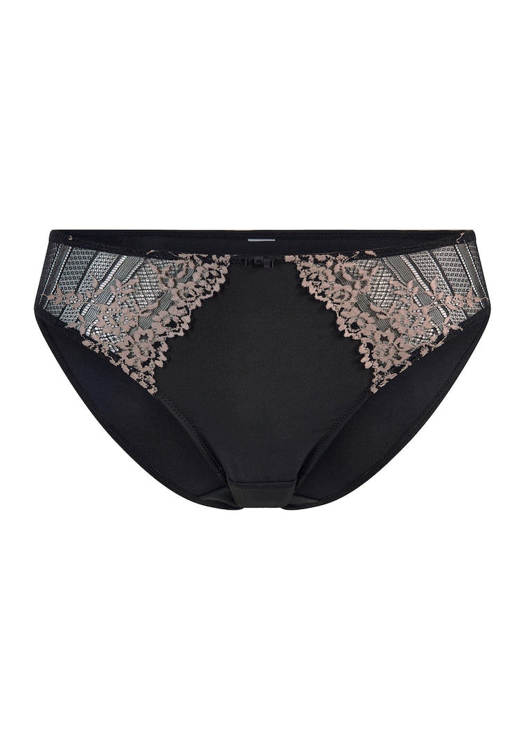 Hüftslip mit floraler Spitze