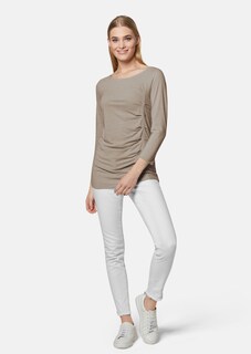 Shirt mit 3/4-Ärmeln und U-Boot-Ausschnitt thumbnail 2