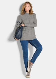 Strickpullover mit Zopfmuster thumbnail 4