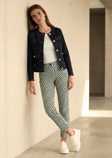 Veste en jean féminine, sans col thumbnail 7
