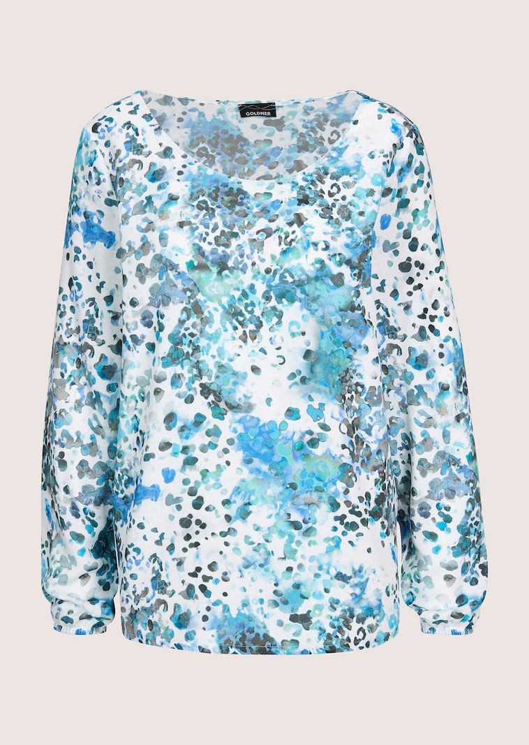 Bluse mit Rundhalsausschnitt