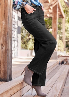 Weite Jeans VERA aus Stretch-Denim thumbnail 7