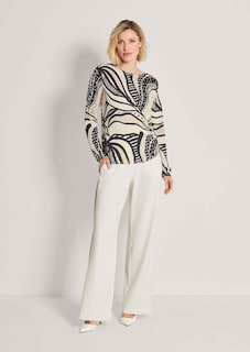 Feinstrick-Pullover mit Fantasy-Print thumbnail 3