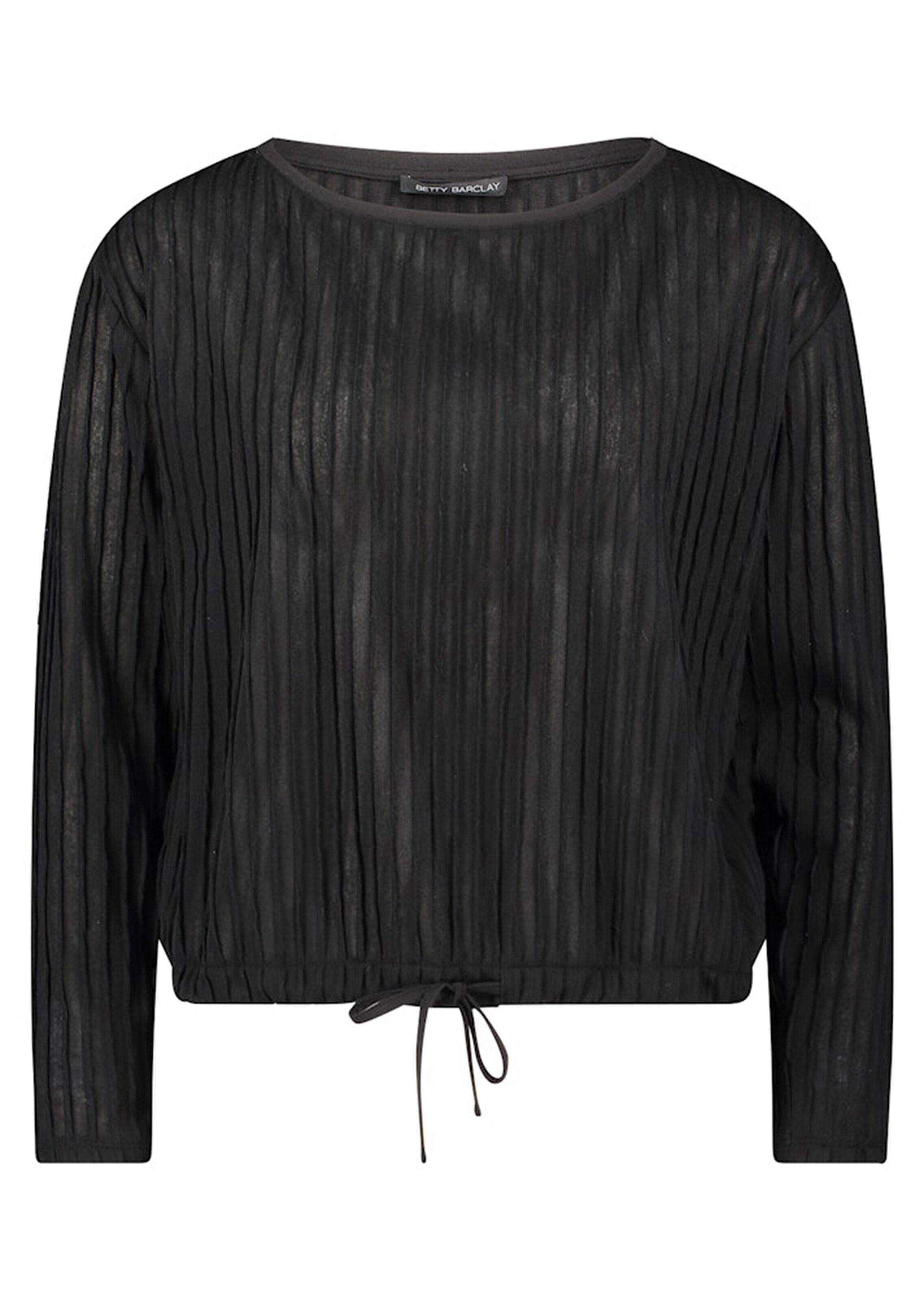 Strukturiertes Shirt mit Längsstreifen