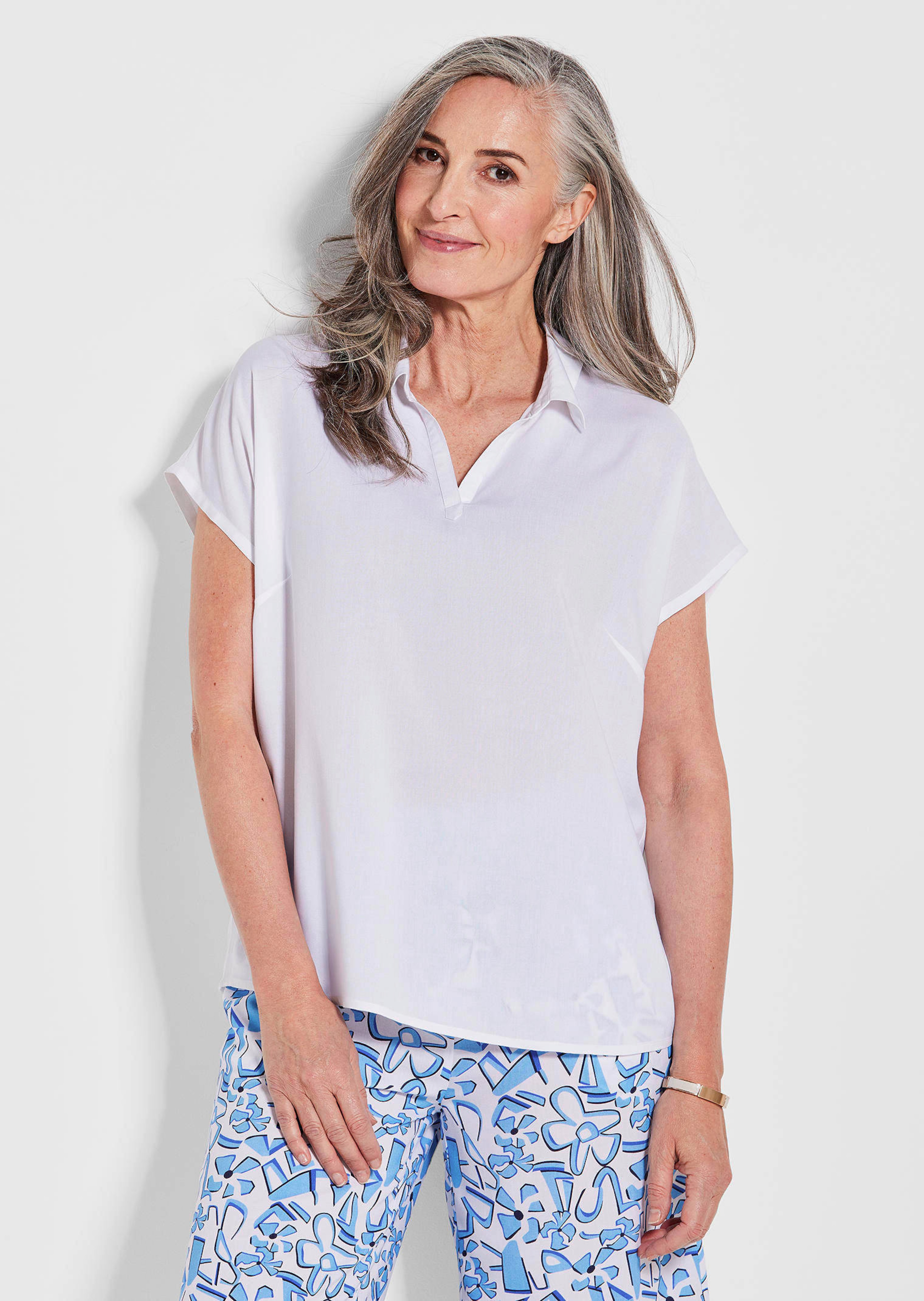 Chemisier avec col chemise ouvert