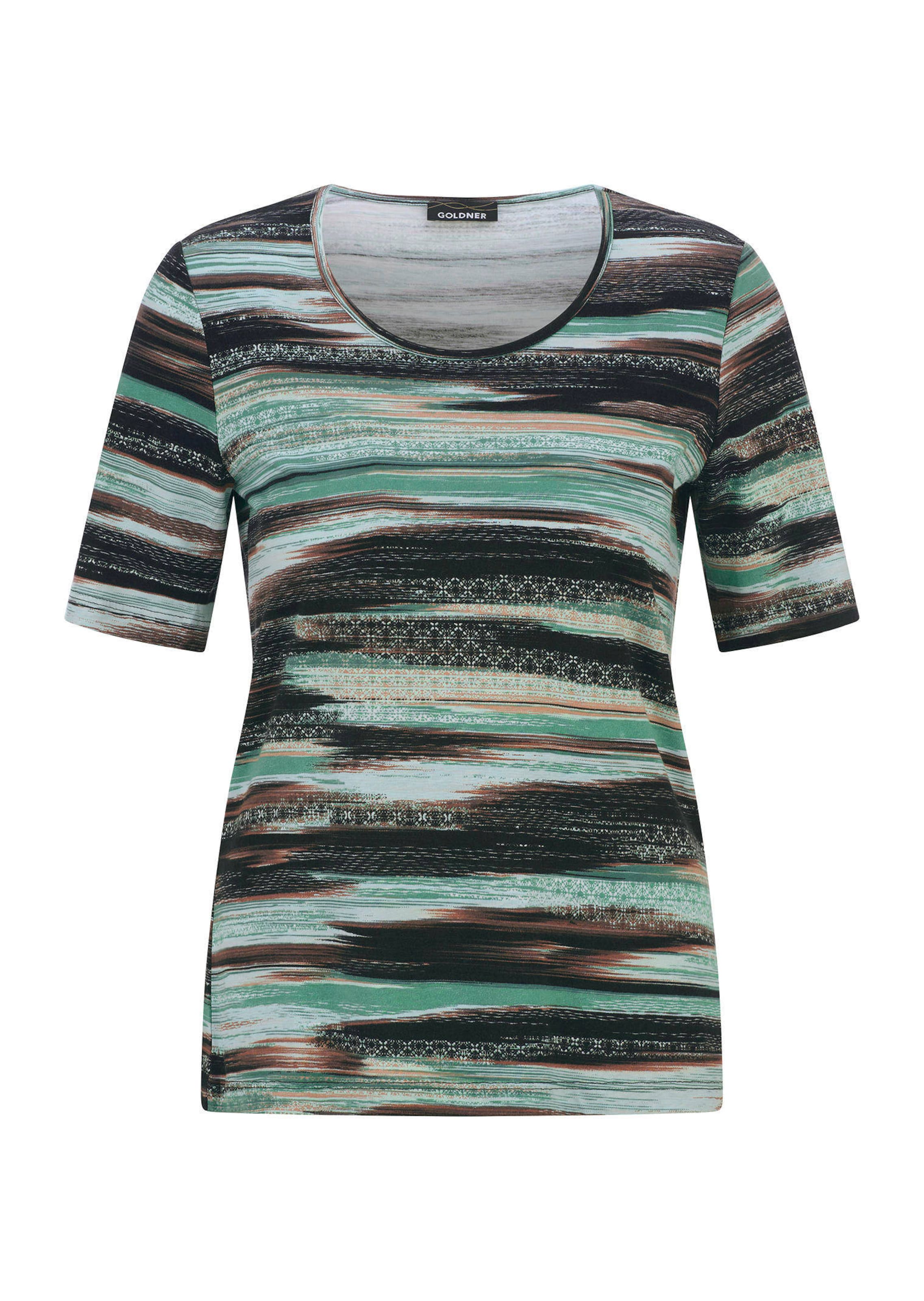 Shirt met artistiek streeppatroon