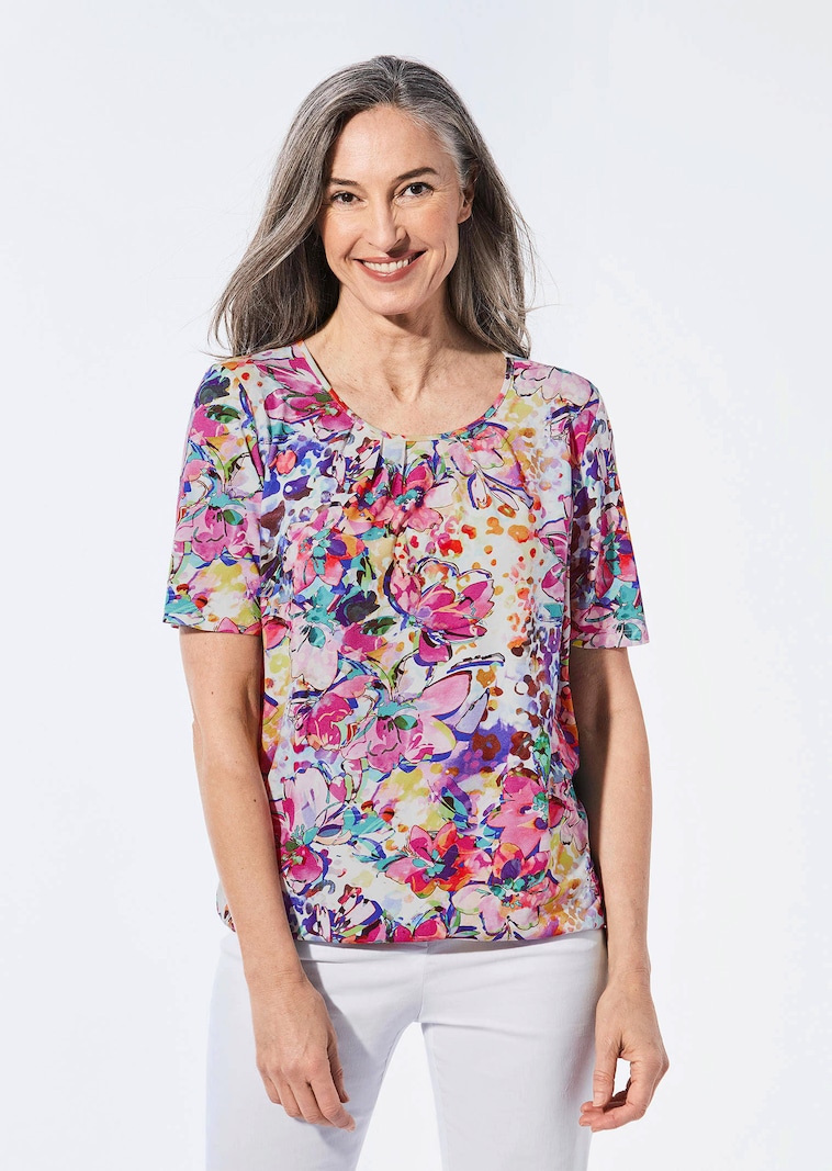 Druckshirt mit raffinierten Details