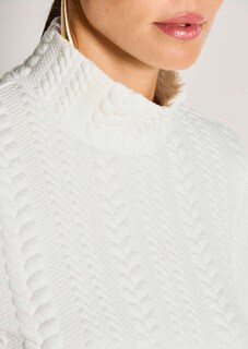 Sweatshirt met kabelpatroon thumbnail 6