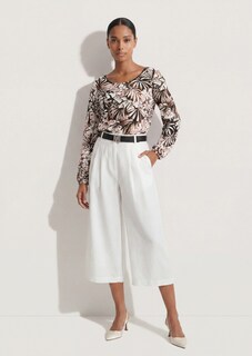 Bluse mit Blätterprint thumbnail 3