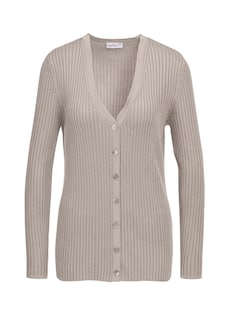 Onderhoudsarm tricot jasje met hoogwaardige ribstructuur thumbnail 6