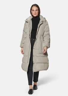 Langer Daunenmantel mit Kapuze thumbnail 3