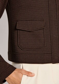 Leichter Jerseyblazer mit Waffeloptik thumbnail 6