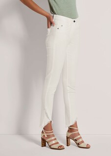 Slim-fit jeans with frayed hem thumbnail 5