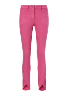 Slim-fit jeans met rafelzoom thumbnail 7