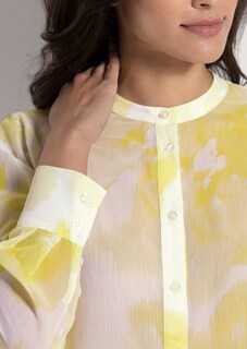 Rundhals-Bluse mit Unikat-Print thumbnail 6