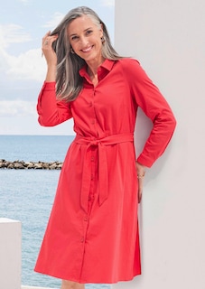 Hemdblusenkleid mit Bindegürtel thumbnail 7