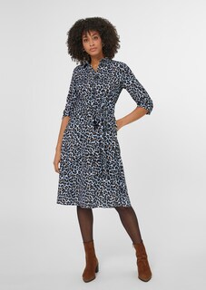 Hemdblusenkleid mit Animal-Print thumbnail 3