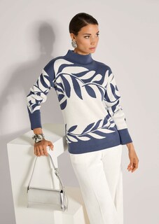 Jacquard-Pullover mit floralem Muster thumbnail 5