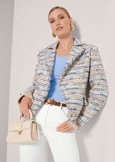 Kurzer Bouclé-Blazer thumbnail 5