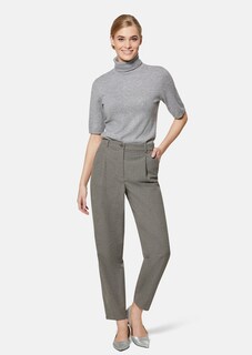 Pleated trousers in easy-care Ceramica fabric thumbnail 3