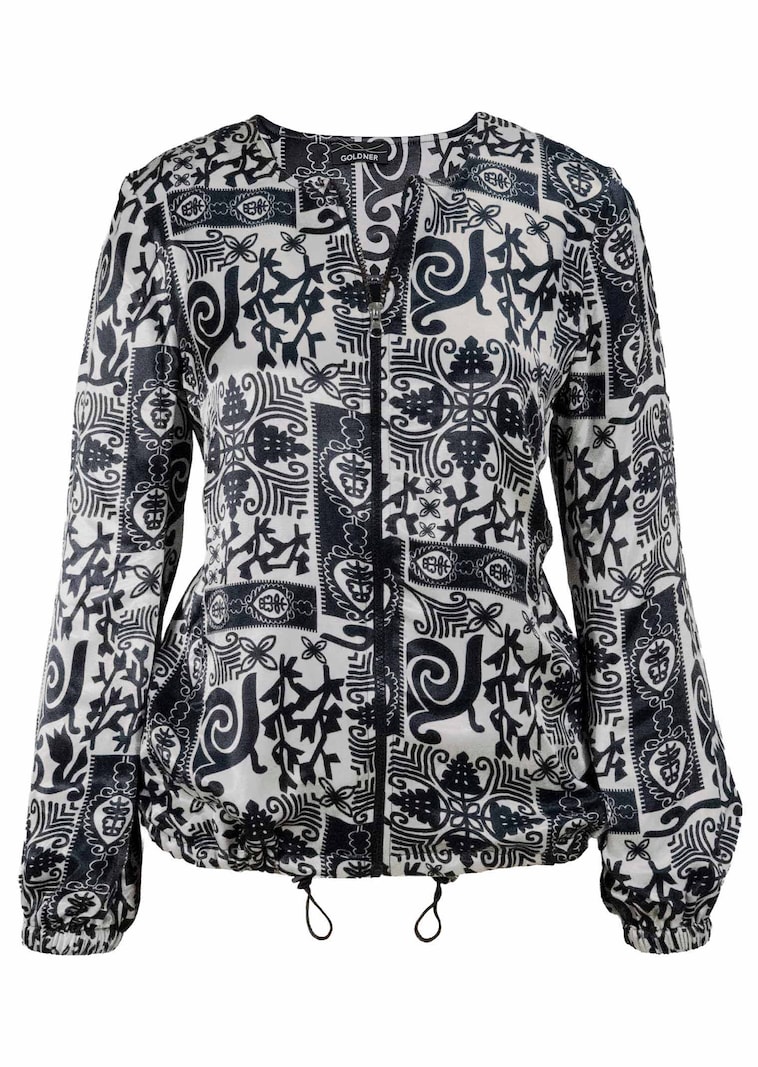 Edler Blouson aus Viskose-Satin